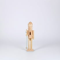 MUSEYA Nutcracker Decor Wood Painting Blank Nutcracker 1 Piece