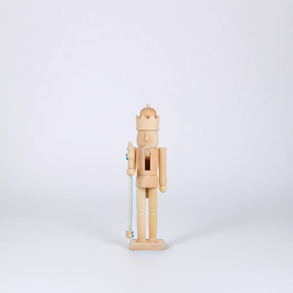 MUSEYA Nutcracker Decor Wood Painting Blank Nutcracker 1 Piece