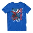 thumbnail image 2 of Marvel Spider-Man Brand New Day Men's Spidey Urban Swing Poster T-Shirt (Royal, S-XXXL), 2 of 4