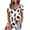 White, variant on HCYSFG Cheetah Print Tops For Women Leopard Print T Shirts V Neck Short Sleeve Curved Hem Loose Fit Pullover Everyday Wear Tees