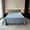 Sky Blue, variant on Twin Bed Sheet Set 59x90 - Breathable Cotton Blend, Lightweight & Soft, Striped Design for Spring & Summer, Machine Washable, 1 Flat Sheet