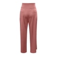 thumbnail image 5 of Slacks for Women Spring Summer Elastic High Waist Straight Leg Loose Fit Business Casual Work Pants with Pockets, 5 of 5