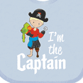 thumbnail image 4 of Inktastic I'm the Captain- pirate boy Boys Baby Bib, 4 of 4