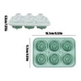 thumbnail image 2 of 3D Rose Ice Cube Mold, Ice Cube Trays for Freezer with Lid, 6 Grid Silicone Easy Release Ice Trays, Rose Cute Ice Mold for Gift, Date Drinks, Coffee, Whiskey, Cocktail, 2 of 4