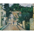thumbnail image 2 of Pissarro, Camille 24x20 Gold Ornate Wood Framed with Double Matting Museum Art Print Titled - Rue de L´Hermitage a Pontoise, 2 of 4