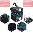 thumbnail image 2 of Christmas Tree Leak-Proof Foldable Car Garbage Can with Lid and Hanging Storage Bag, 2 of 6