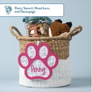Hello Hobby Surfaces 7 in Unfinished Wood Paw Shape