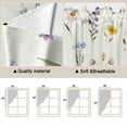 thumbnail image 5 of Spring Floral Swag Curtains for Kitchen/Bedroom/Living Room, Watercolor Summer Elegant Botanical Scalloped Curtains 63 Inch Long, Rod Pocket Window Swag Topper Curtains Valances 2 Panels Set 36"x63", 5 of 8