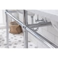 thumbnail image 3 of Water Creation Embassy 72"W Double Brass Wash Stand in Chrome and White, 3 of 9