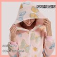 thumbnail image 5 of SWEETXIN Women's Snug Fit Butterfly One-Piece Pajamas, Glow-in-the-Dark Tie Dye Hooded Onesies Costume SizeL, 5 of 7