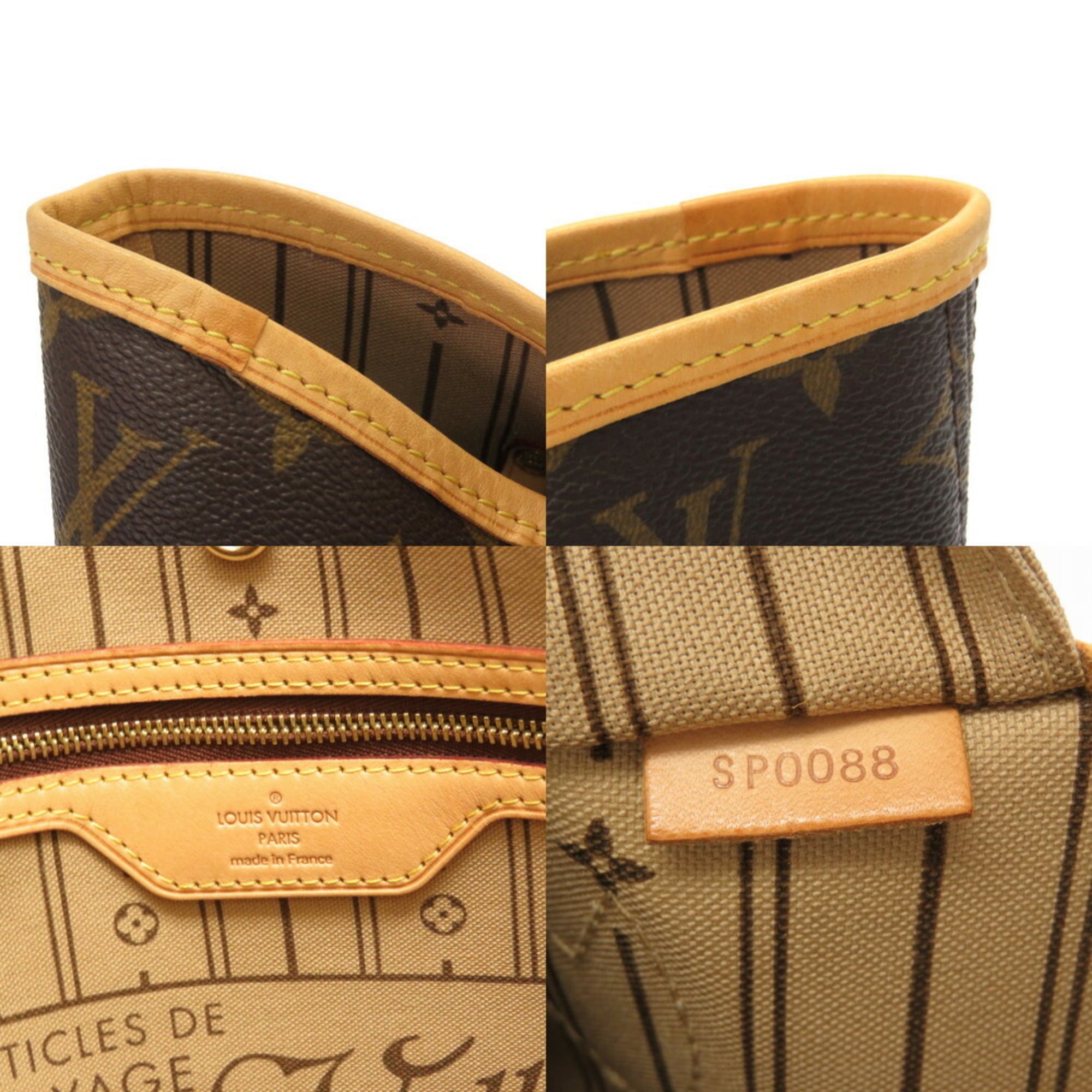 Authenticated used Louis Vuitton Monogram Neverfull mm M40156 Tote Bag LV 0073 Louis Vuitton, Adult Unisex, Size: (HxWxD): 29cm x 31cm x 15cm / 11.41