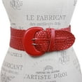 thumbnail image 2 of Women's High Waist Braided Woven Full Grain Leather Belt, 2 of 3