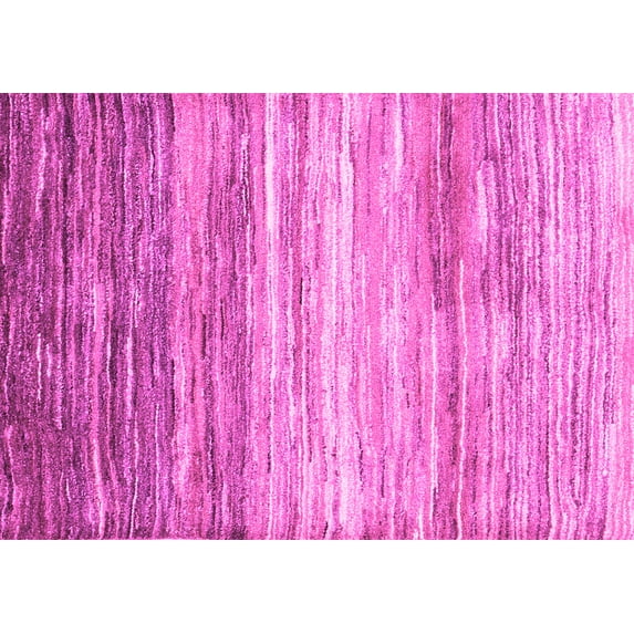 Ahgly Company Indoor Rectangle Abstract Pink Contemporary Area Rugs, 7' x 10'