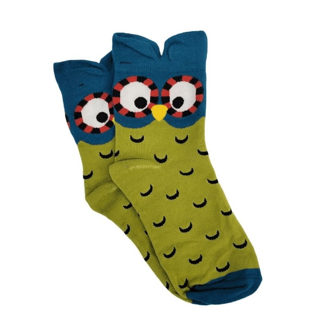 Chaussettes Hibou Coloré (Adulte Moyen - Tailles de Chaussures pour Femmes 5-10)