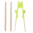 thumbnail image 2 of Palillos Para Discapacitados, Palillos De Aprendizaje Auxiliares Verdes Palillos De Aprendizaje De Recuperación Antideslizantes Y Fáciles De Usar Para Ayudar A Comer, 2 of 7