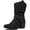 19YY17-5 Black, variant on GLOBALWIN Women's Camel Mid Calf Cowgirl Boots Fashion Western Cowboy Boots for Women Chunky Low Heel With Side Zipper Size 8M