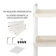 thumbnail image 4 of Carrito Auxiliar Organizador Almacenamiento Multiusos Con 3 Niveles, 4 of 6