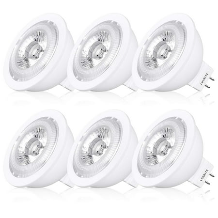 10 Degree Spot Led (Luxrite MR16 LED Bulb GU5.3, 50W Equivalent, 12V, 2700K Warm White Dimmable, 500 Lumens, 7W LED Spotlight Bulb, 40 Degree, Energy Star & Damp Rated - Home, Landscape, and Track)