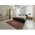 thumbnail image 5 of Ahgly Company Machine Washable Indoor Square Traditional Orange Salmon Pink Area Rugs, 5' Square, 5 of 7
