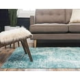 thumbnail image 4 of Unique Loom Sofia Collection Traditional Vintage Area Rug, 5' x 8', Turquoise/Ivory, 4 of 5