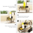 thumbnail image 2 of Soporte para toallas de papel de cocina, decoración del hogar, estante de pie de acero inoxidable, almacenamiento, decoración, 2 of 6