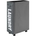thumbnail image 1 of Ultra Slim Laundry Hamper with Handle,Foldable Corner Storage Box,Foldable Laundry Hamper (Gray,Ultra Slim), 1 of 4