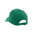 thumbnail image 2 of Top Headwear Pearl Rhinestone Bling Baseball Cap - Green, 2 of 4
