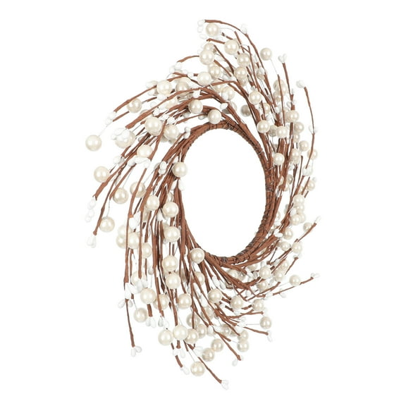 UPGRATOR 1Set Christmas Pearl Wreath wreaths crafts Homeowners Party Organizers Indoor Decoration