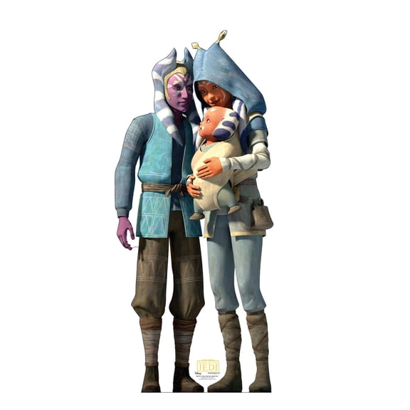 Cardboard People Pav-ti Tano, Nak-il Tano & Ahsoka Tano Life Size Cardboard Cutout Standup - Star Wars: Tales of The Jedi (TV Series)