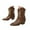 Brown, variant on UngA Fall Shoes for Women Cowboy Boots for Women - Embroidered Cowgirl Boots Western Mid Calf Fashion Heel Pointed Toe Country Boot Grey,6.5