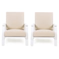 thumbnail image 5 of JERFIT 2-Piece Outdoor Adirondack Chair Set with Beige Cushions, All-Weather Acacia Wood Patio Lounge Chairs for Garden, Poolside, Porch, 5 of 10