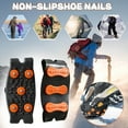 thumbnail image 7 of Litrail Ice Cleats for Shoes, Non-Slip Snow Grips with 5 Alloy Teeth, Stretchy Ice Grips for Hiking, Climbing, Ice Fishing - Fits Boots & Sneakers, 7 of 7