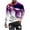 Purple, variant on JURANMO Mens Muscle Fit T-shirt Fashion 3D Printed Long Sleeve Tops Big and Tall Crewneck Pullover Athletic Tees Black S