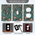 thumbnail image 3 of Yayeee Duplex Wall Plate 1-Gang 4.5"x2.7" Home Receptacle Light Switch Decorative Outlet Cover, Green Vibrant Forest Pattern, 3 of 7