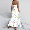 thumbnail image 7 of FRSASU Summer Dresses for Women Colorful Dot Sleeveless Maxi Dress Loose Casual Crewneck Beach Vacation Sundress Multicolor, 7 of 7