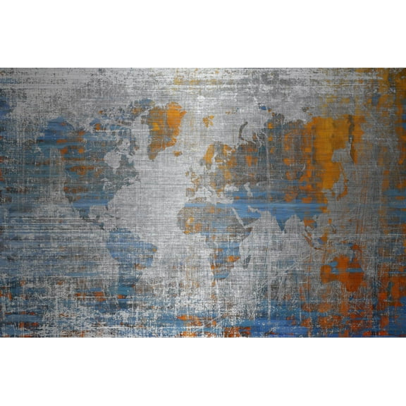 Parvez Taj Mhmp-229-Al-36 24" X 36" "Oceans Journey" Art Print On Aluminum