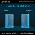 thumbnail image 4 of DreamLine Unidoor-X 63 1/2 in. W x 34 3/8 in. D x 72 in. H Frameless Hinged Shower Enclosure in Satin Black, 4 of 11