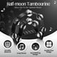 thumbnail image 2 of Pandereta Flexzion en forma de media luna de metal con tintineo de doble fila, 2 of 8