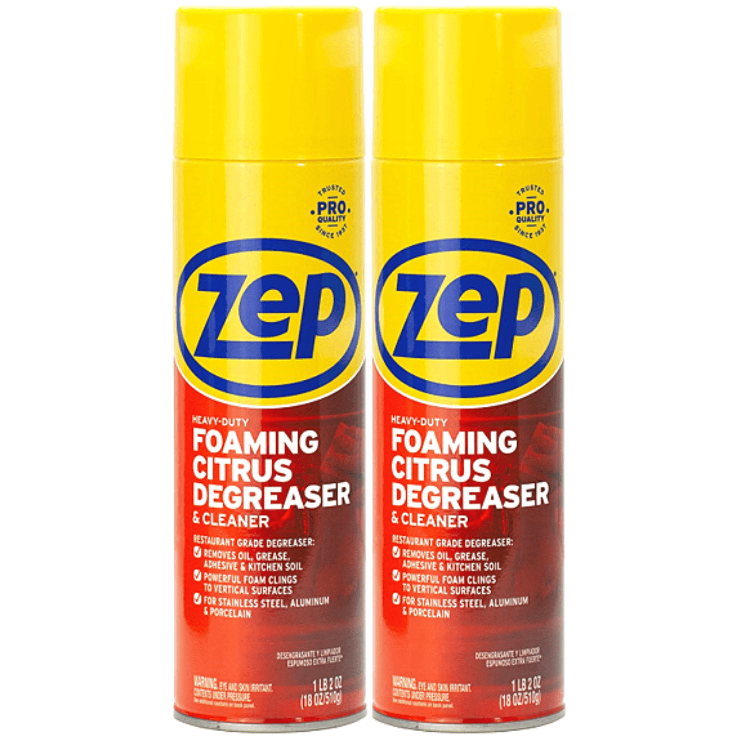 Zep Heavy-Duty Foaming Degreaser ZUHFD18-18 Ounce (Case of 2