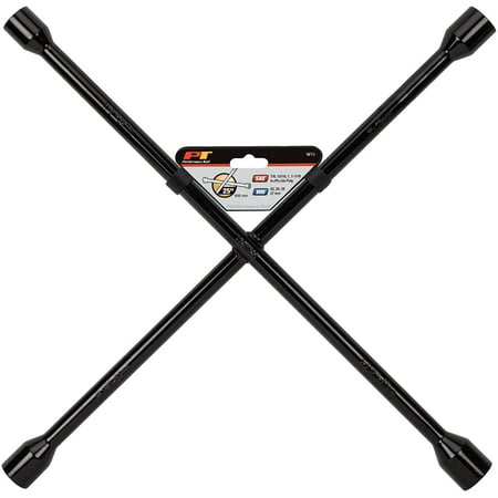 "Performance Tool W11 Black 25"" Truck SAE/Metric 4-Way Cross Lug Wrench"