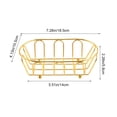 thumbnail image 3 of Avdolw Metal Mesh Food Serving Tray - Durable Stainless Steel Snack Organizer for Chips, Chicken, and Bread - Perfect for Home Dining, Diner, and Catering Spaces,Yellow, 3 of 5