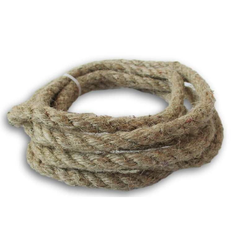 Nautical Rope - Brown Jute Rope for Rustic Crafts and Decoration - 8 Feet 