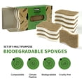 thumbnail image 2 of Esponjas de cocina biodegradables Kickleen, paquete de 9, ecológicas, 2 of 7