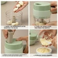 thumbnail image 4 of 4 in 1 Portable Electric Vegetable Slicer Set Cordless Food Processor, 4 of 10