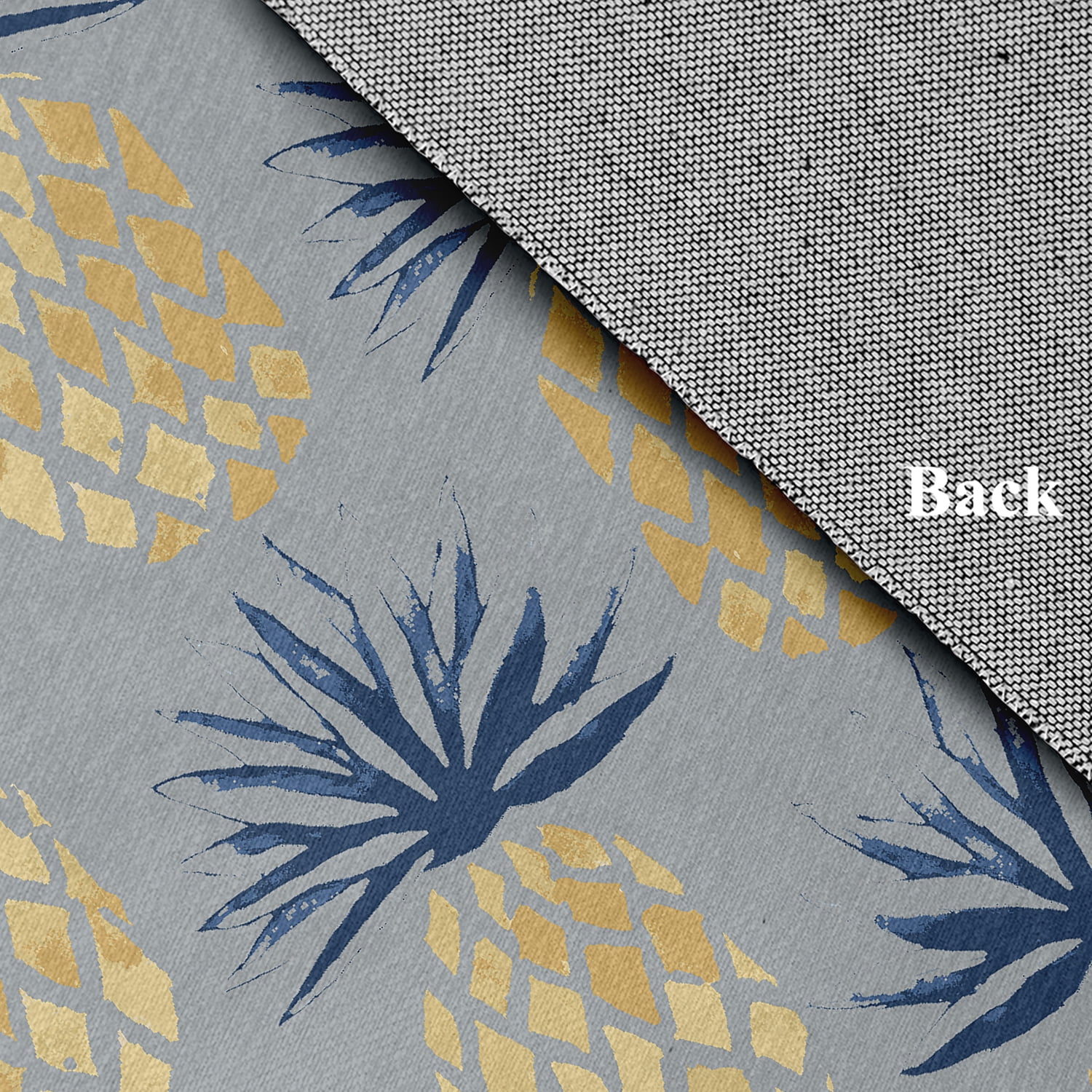 Simply Daisy 4' x 6' Pineapple Stripes Chenille Rug, Pretty Grey