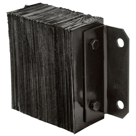 Guardian Dock Bumper 14inW x 10inH x 4 1/2inD Horizontal Laminated Rubber