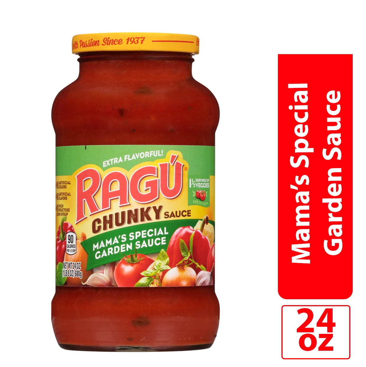 Ragu Chunky Mama's Special Garden Pasta Sauce, 24 oz. - Walmart.com