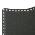 thumbnail image 4 of Queen Size Upholstered Button Tufted Headboard with Diamond Tufting, 12 Adjustable Positions, Wall Mounted Linen Fabric Headboard in Dark Gray, 4 of 6