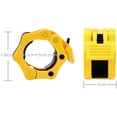 thumbnail image 4 of 2-pair quick release collar for the Olympic barbell clamp, secure snap lock for pro workouts, 4 of 6