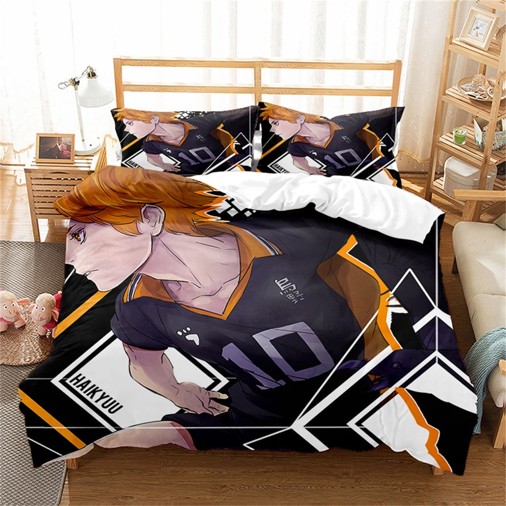 Anime Duvet Cover Set Haikyuu Bed Comforter Sets Twin Full Queen King